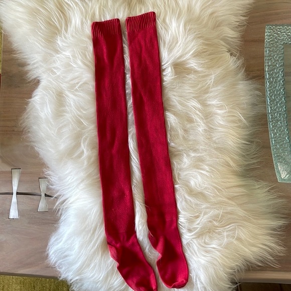 Free People Accessories - 🌸Free People Red Thigh High Socks🌸